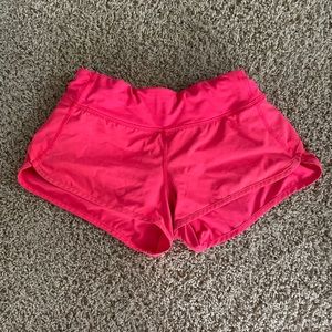 LULULEMON Speed up shorts NEON PINK